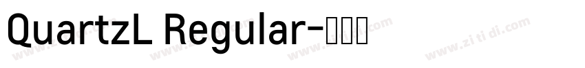 QuartzL Regular字体转换